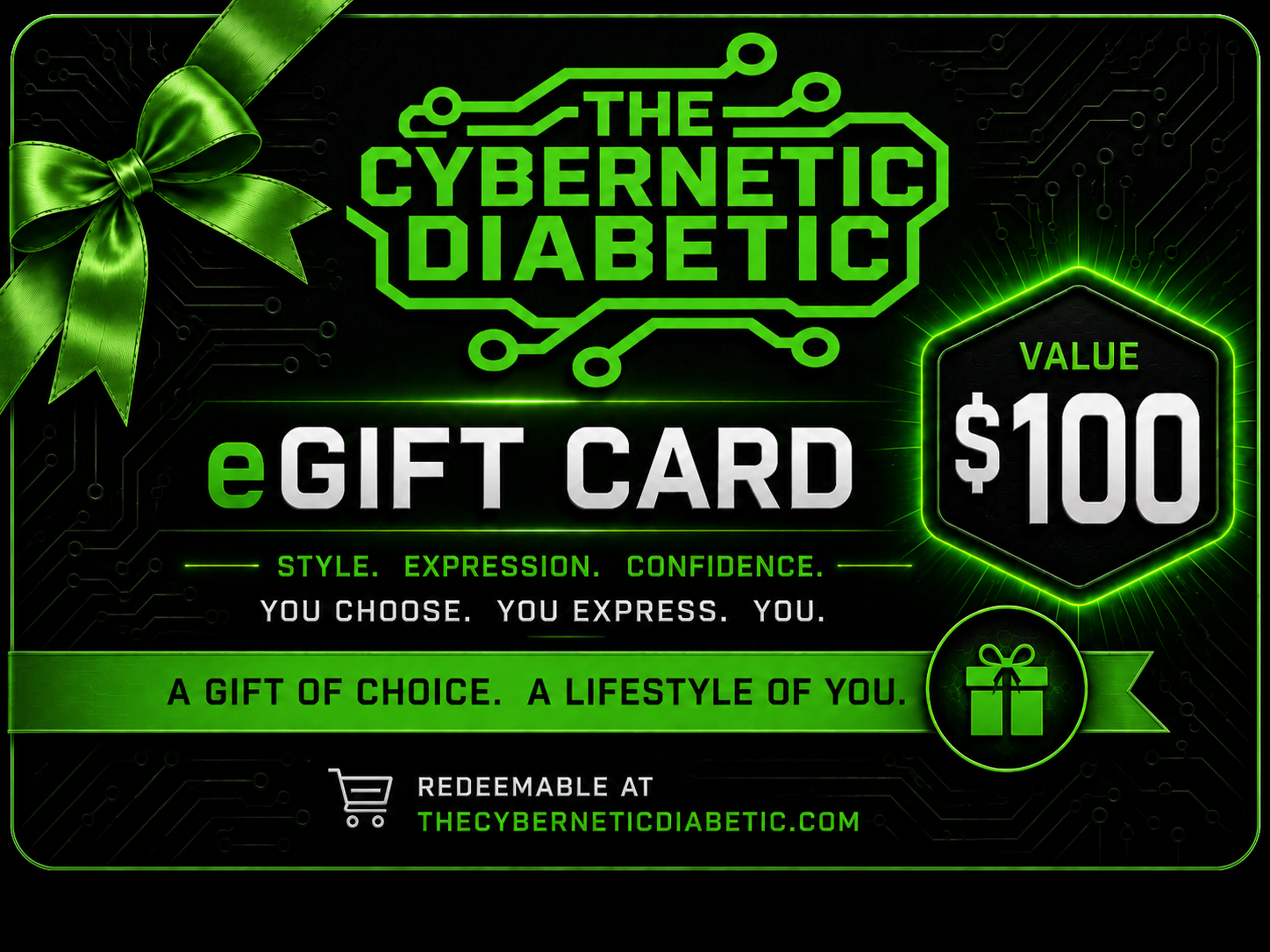 The Cybernetic Diabetic Gift Cards