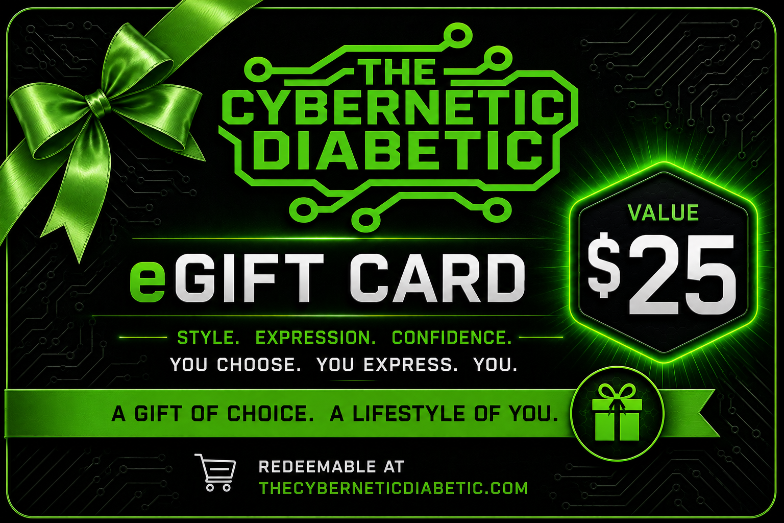 The Cybernetic Diabetic Gift Cards