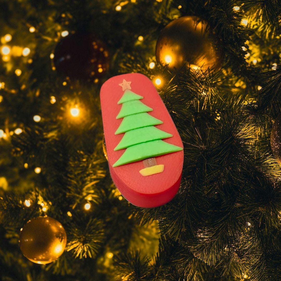 Christmas Tree CGM Cover compatible with the Dexcom G6