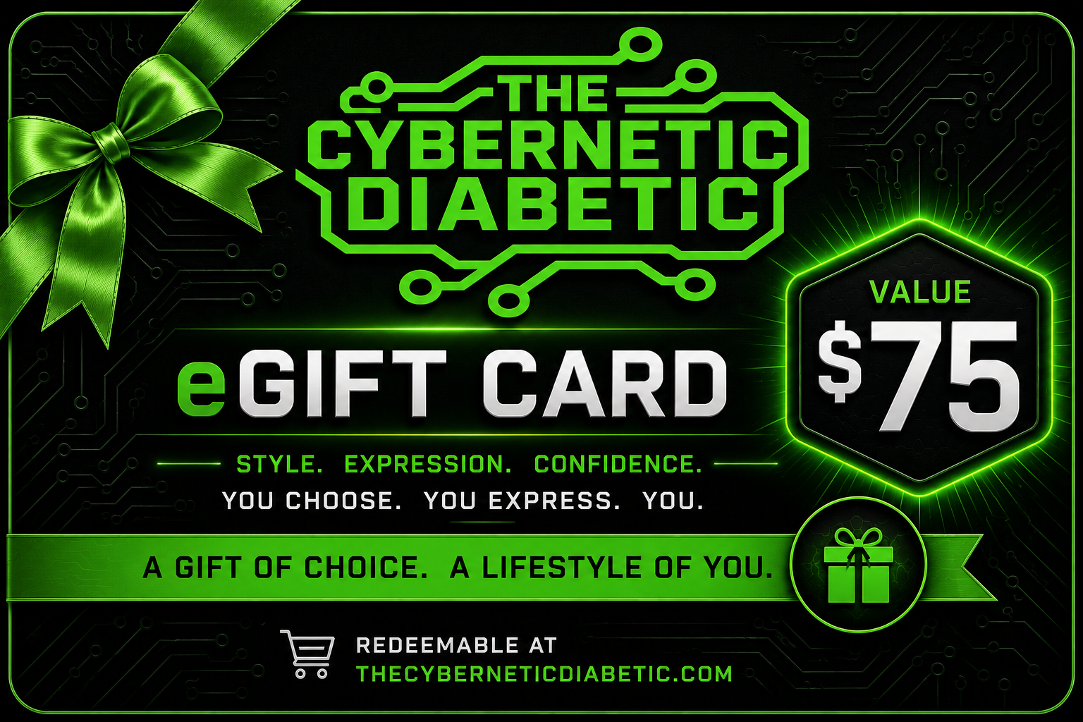 The Cybernetic Diabetic Gift Cards