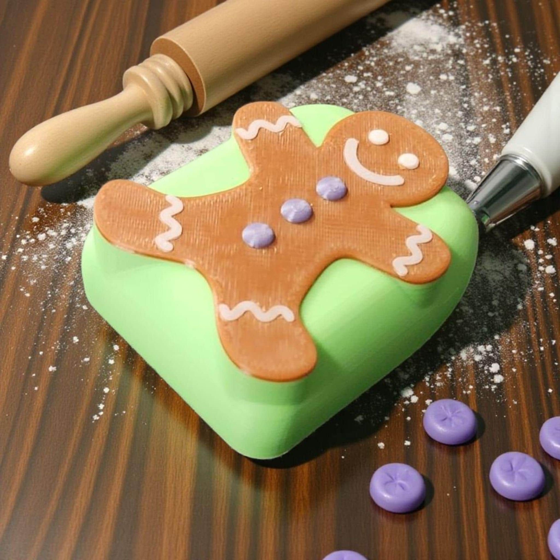 Gingerbread Man Insulin Pod Cover compatible with the Omnipod