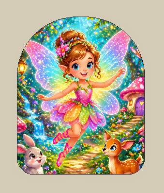 Kid-friendly Fairy peel-and-stick